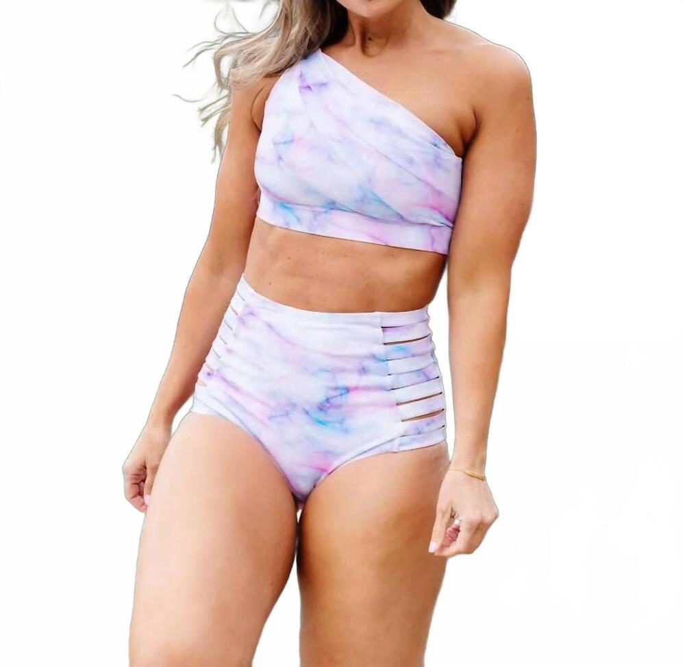 NEW KIAVA sunburst ultra-high rise swim bottoms in watercolor